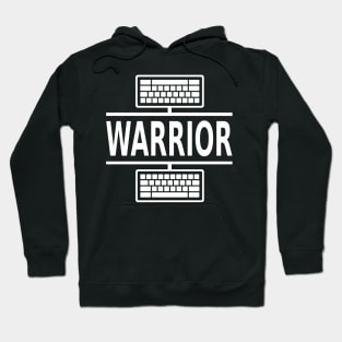 Keyboard Warrior (white) Hoodie